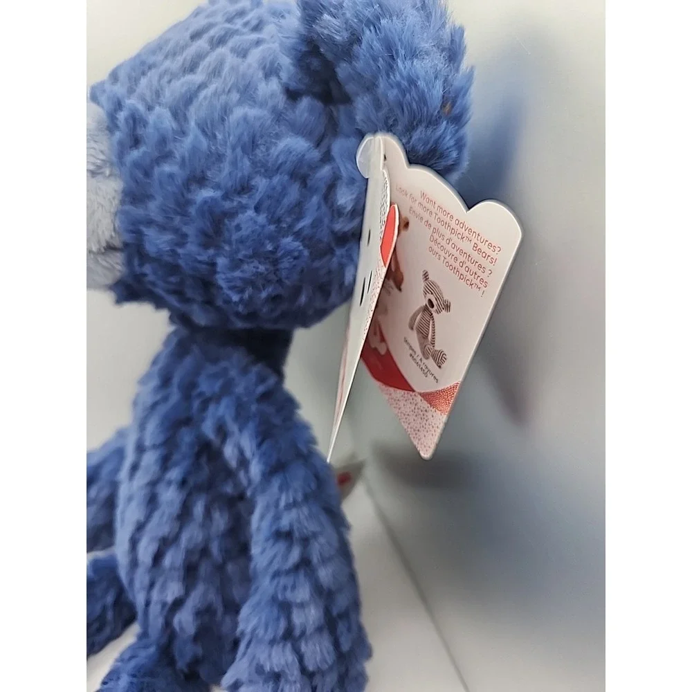 NEW GUND Toothpick Ripple  Teddy Bear Stuffed Animal for Ages 1 and Up  Navy